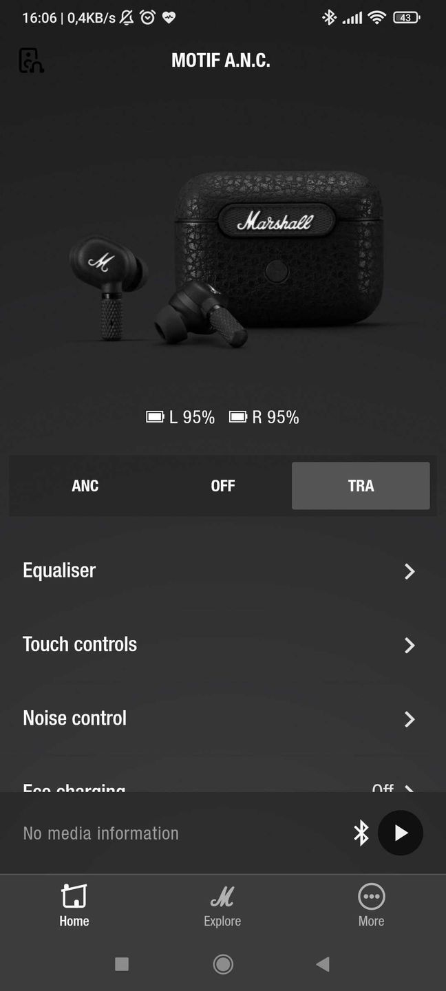 Marshall Bluetooth - aplikacja do słuchawek