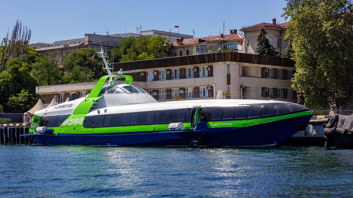 W stoczni Wympel w Rybińsku zostało wyprodukowanych pięć wodolotów Kometa 120M - na zdjęciu jeden z takich statków