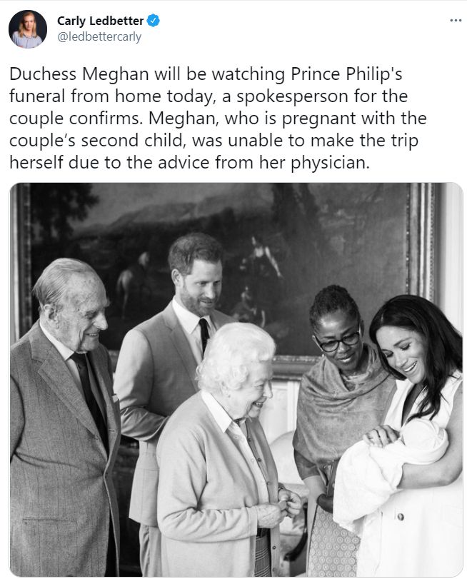 Meghan Markle oddała hołd zmarłemu księciu Filipowi.