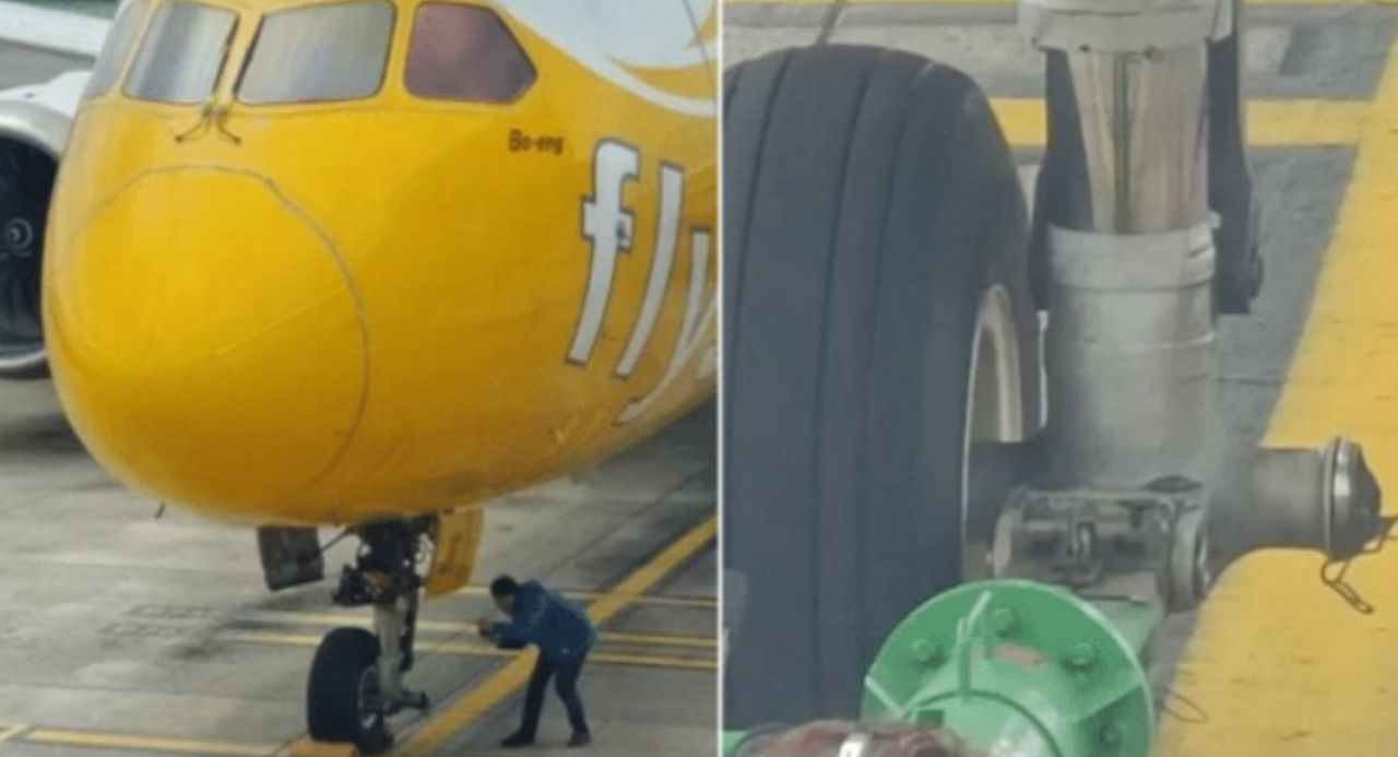 Obserwatorzy wstrzymali oddech. Lądował bez koła z 300 pasażerami na pokładzie