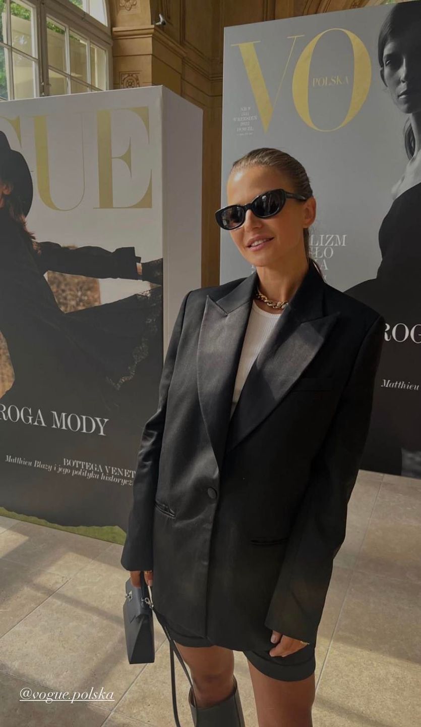 Anna Lewandowska w Łazienkach Królewskich