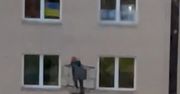 Zobaczyli ukraińską flagę. Tak z nią "walczyli"