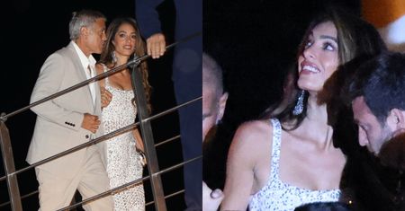 George Clooney i Amal sfotografowani na kolacji ze znajomym nad jeziorem Como. Prawniczka OLŚNIŁA