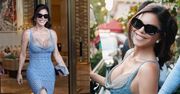Lauren Sanchez i jej odsłonięty dekolt gramolą się do samochodu podczas romantycznej wycieczki do Paryża (ZDJĘCIA)