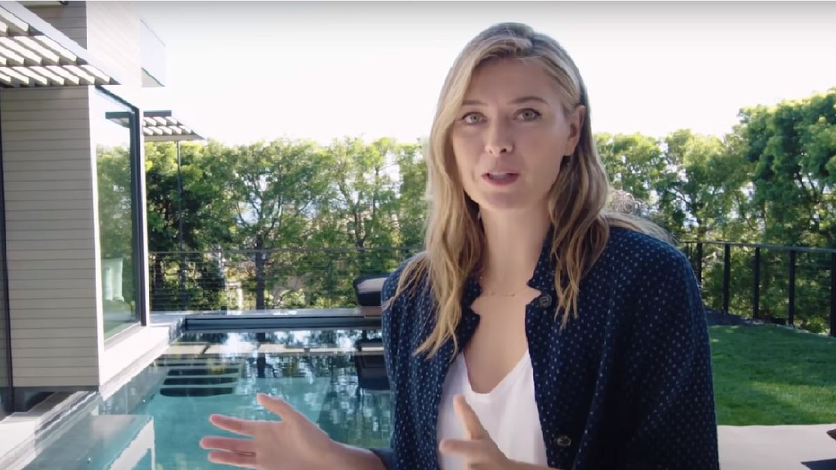 Na zdjęciu: Maria Szarapowa w swojej posiadłości