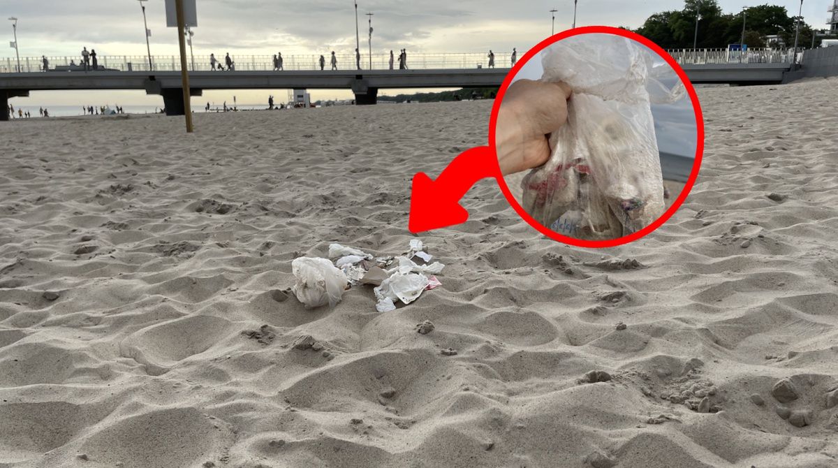 5 minut na plaży w Kołobrzegu. "Ręce mi opadły"