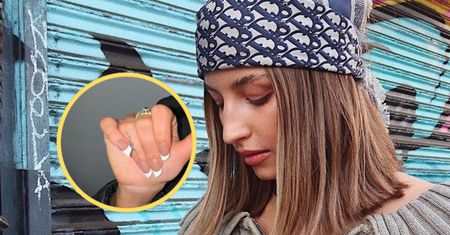 Jej manicure może zaskakiwać. Mało która kobieta zdecyduje się na "lipstick french"