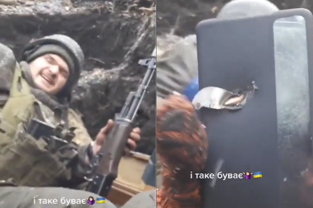 To uratowało życie żołnierza. Niesamowite nagranie z Ukrainy