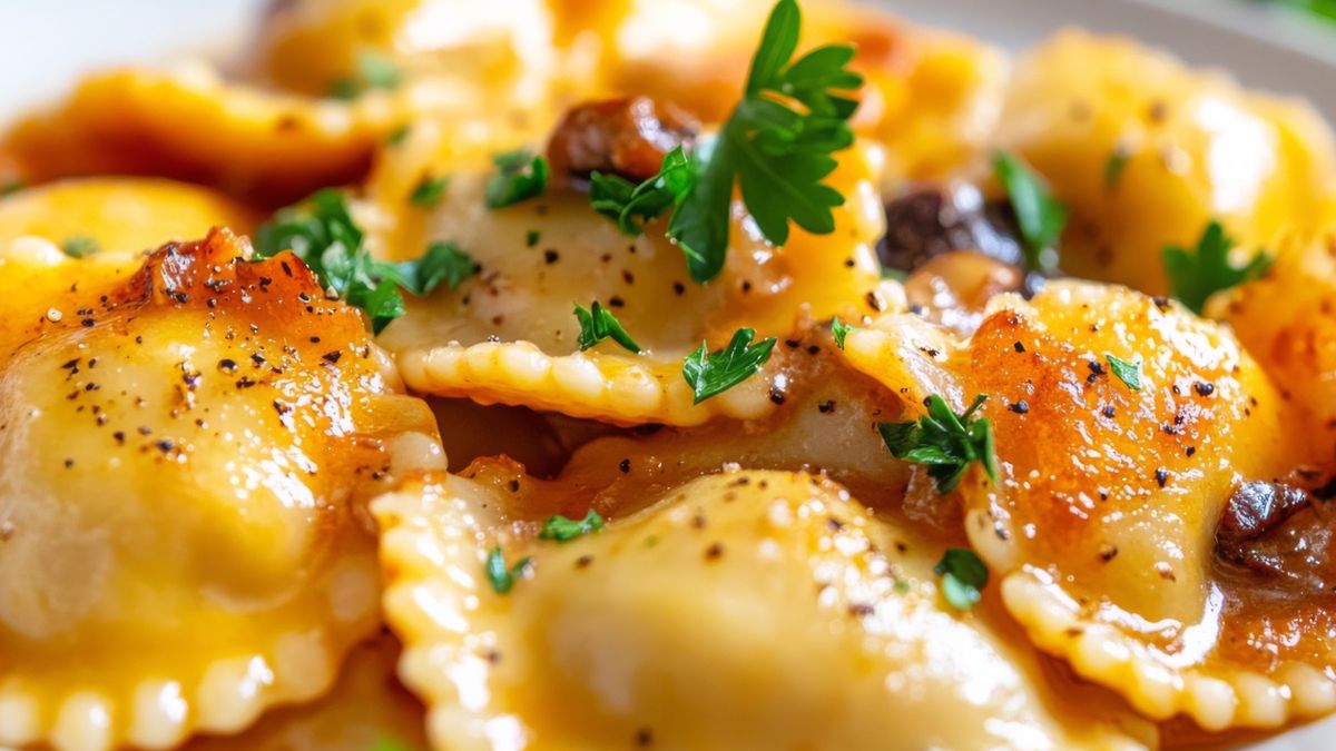 Ravioli z krewetkami 