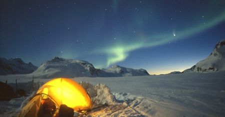 Norwegia. Zorza polarna. Atrakcje pod niebem
