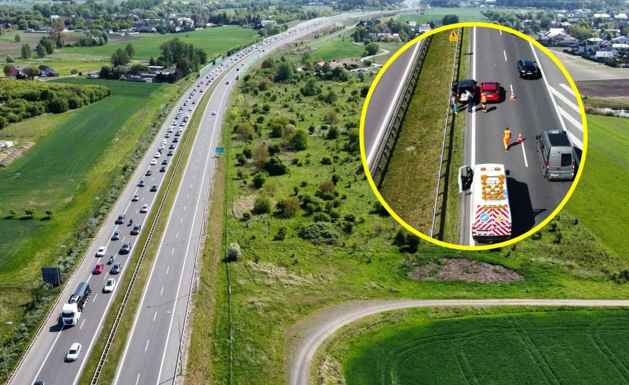 Gorzów: Kolejny wypadek na S3. Korek ma kilkanaście kilometrów długości
