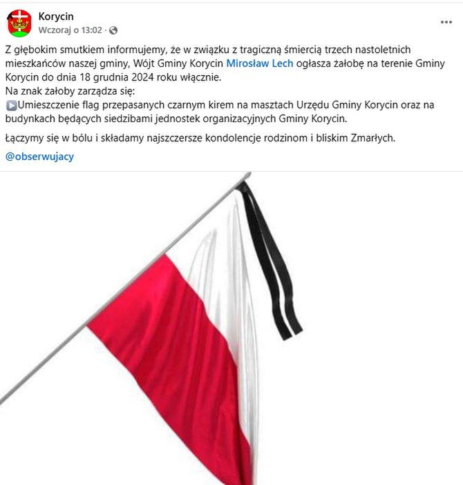 Urzędnicy pożegnali zmarłych chłopców