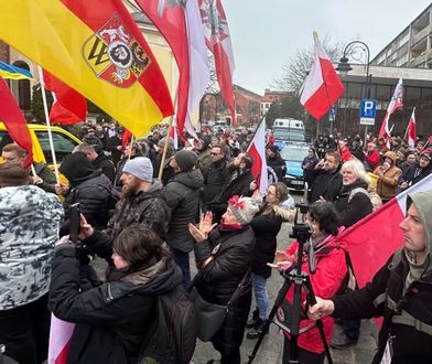 Protest w centrum Wrocławia. Nie chcą brygady z Ukrainy