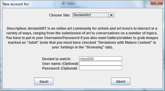 Jak pobierać całą zawartość konta DeviantArt? 2