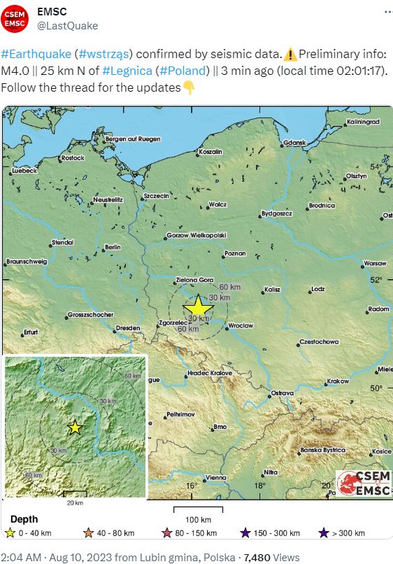 Odnotowano kolejne trzęsienie ziemi w tym rejonie