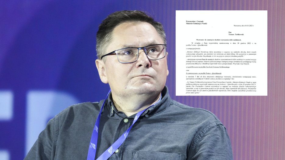 Tomasz Terlikowski dostał pismo o ministra edukacji Przemysława Czarnka