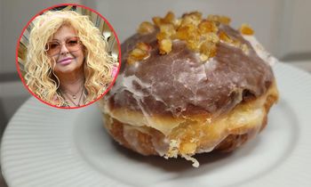 Co skrywa pączek od Gessler? Tak wygląda wersja z różanym nadzieniem po przekrojeniu