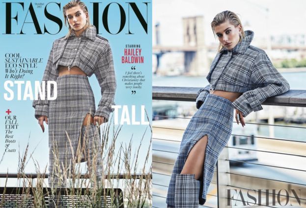 Hailey Baldwin na okładce "Fashion Magazine"