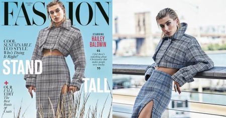Hailey Baldwin na okładce "Fashion Magazine"