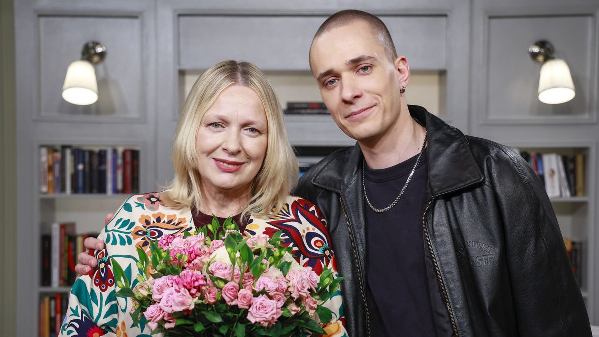 Katarzyna Nosowska z synem Mikołajem. 