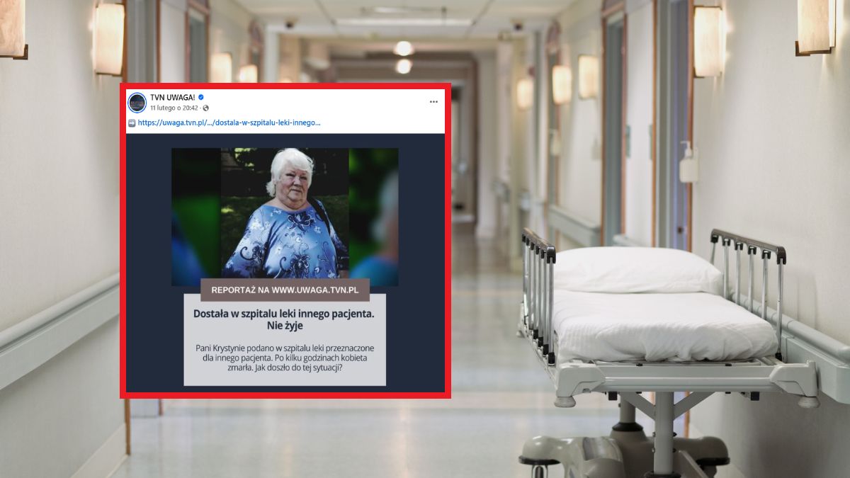 Pacjentka zmarła przez fatalną pomyłkę