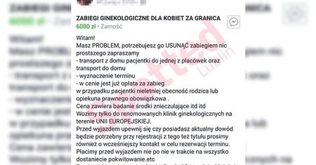 Aborcja za granicą. Uwaga na niecodzienne ogłoszenia w internecie