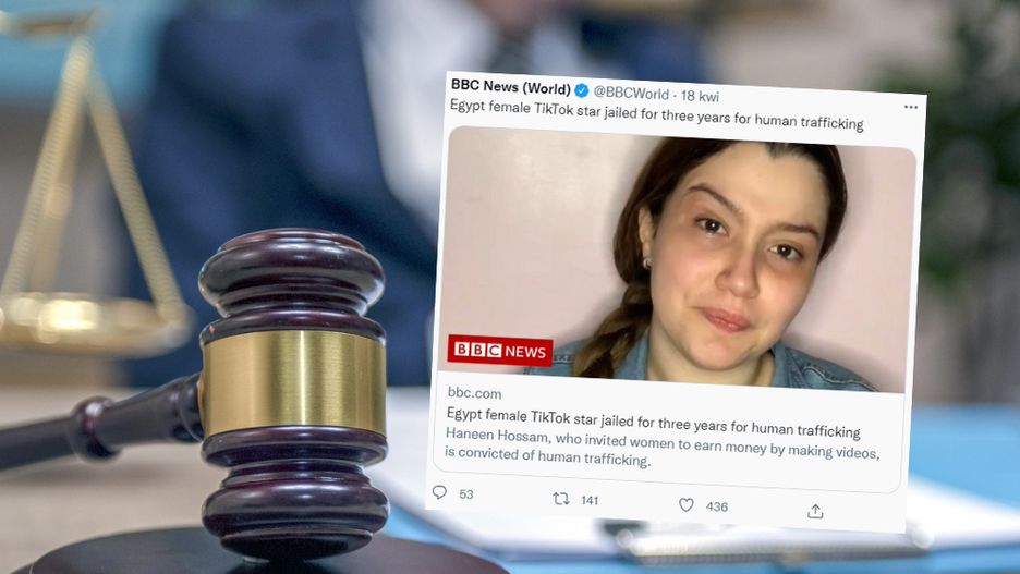 Haneen Hossam została skazana na trzy lata więzienia i wysoką grzywnę