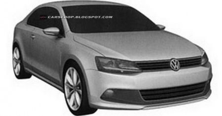 Jetta Coupe na desce kreślarskiej VW