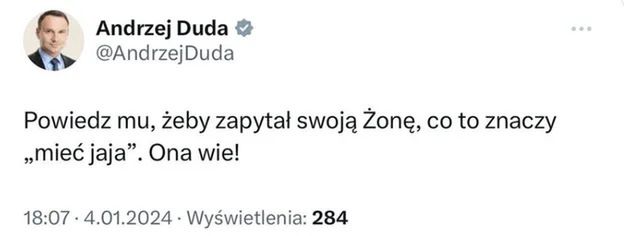 Tajemniczy wpis Andrzeja Dudy