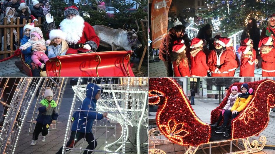 Magiczny dzień w Oświęcimiu. W sercu miasta pojawił się święty Mikołaj z żywymi reniferami