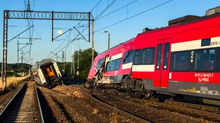 Zderzenie dwóch pociągów pod Białośliwiem. 11 osób poszkodowanych, ruch wstrzymany
