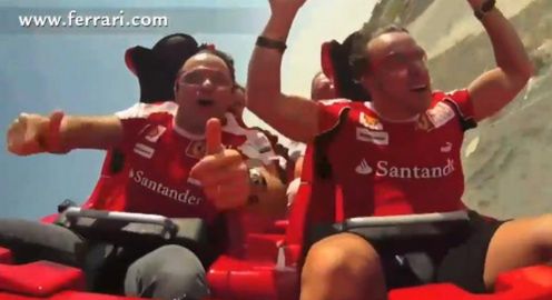 Alonso i Massa na kolejce górskiej Ferrari [wideo]