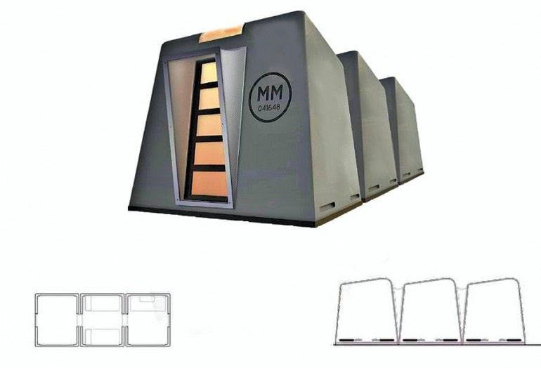 Reaction Housing System - trzypokojowe mieszkanie (Fot. Gizmag.com)