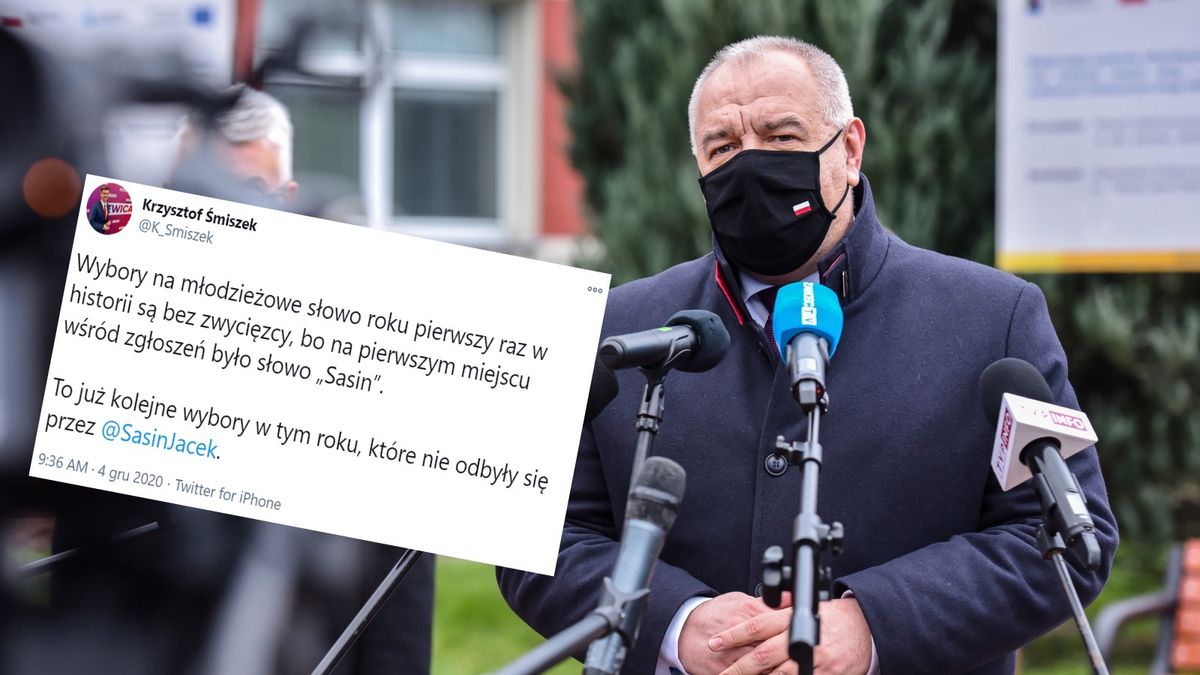 Śmiszek ośmieszył Sasina