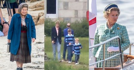 Serialowi królowa Elżbieta, Diana, William i Harry na planie piątego sezonu "The Crown" (ZDJĘCIA)