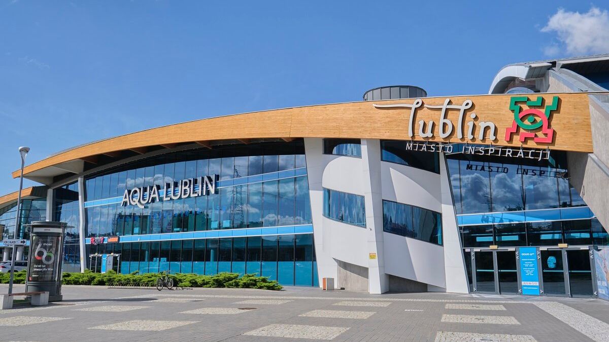 Basen Aqua Lublin z zewnątrz
