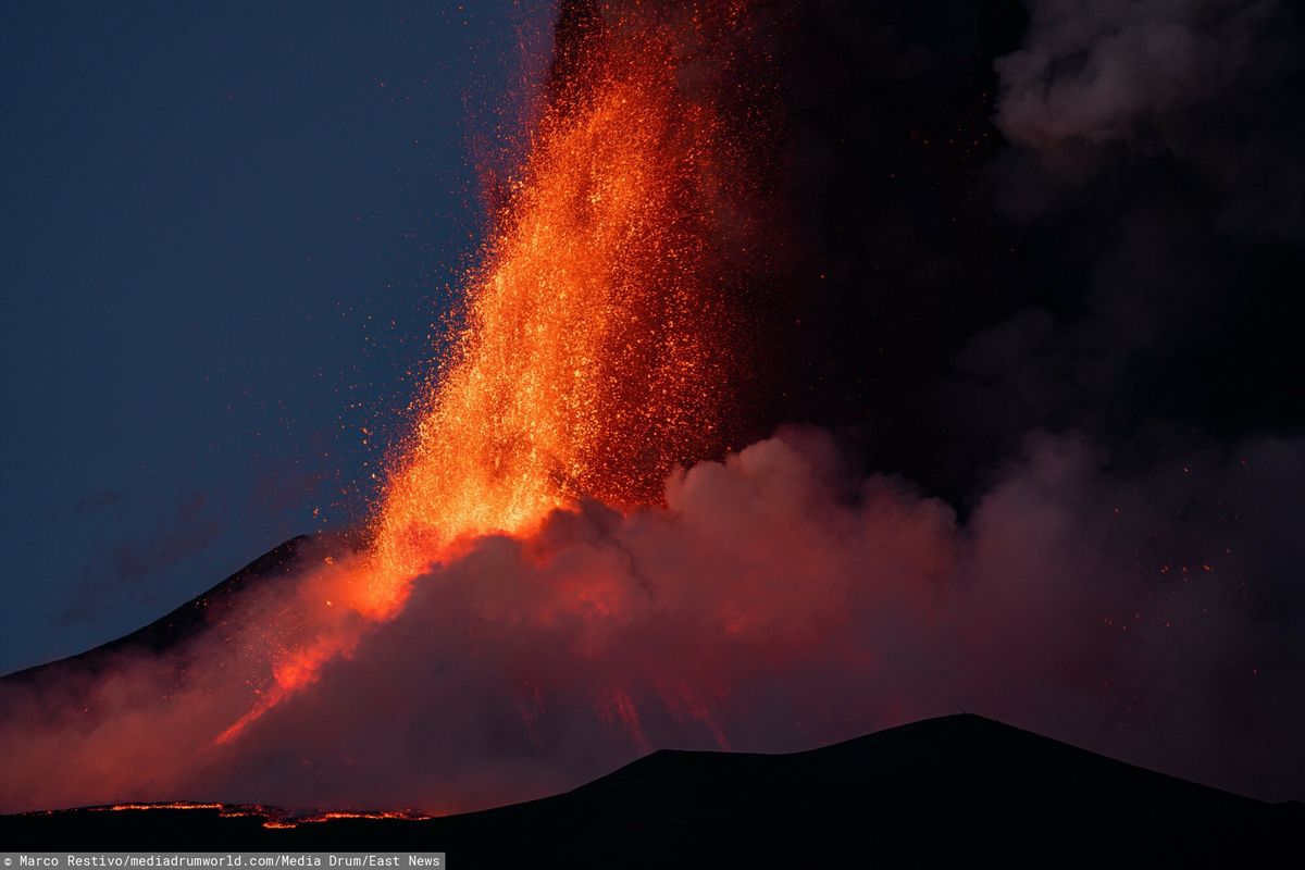 Etna wybuchł po raz 50. na koniec sierpnia 