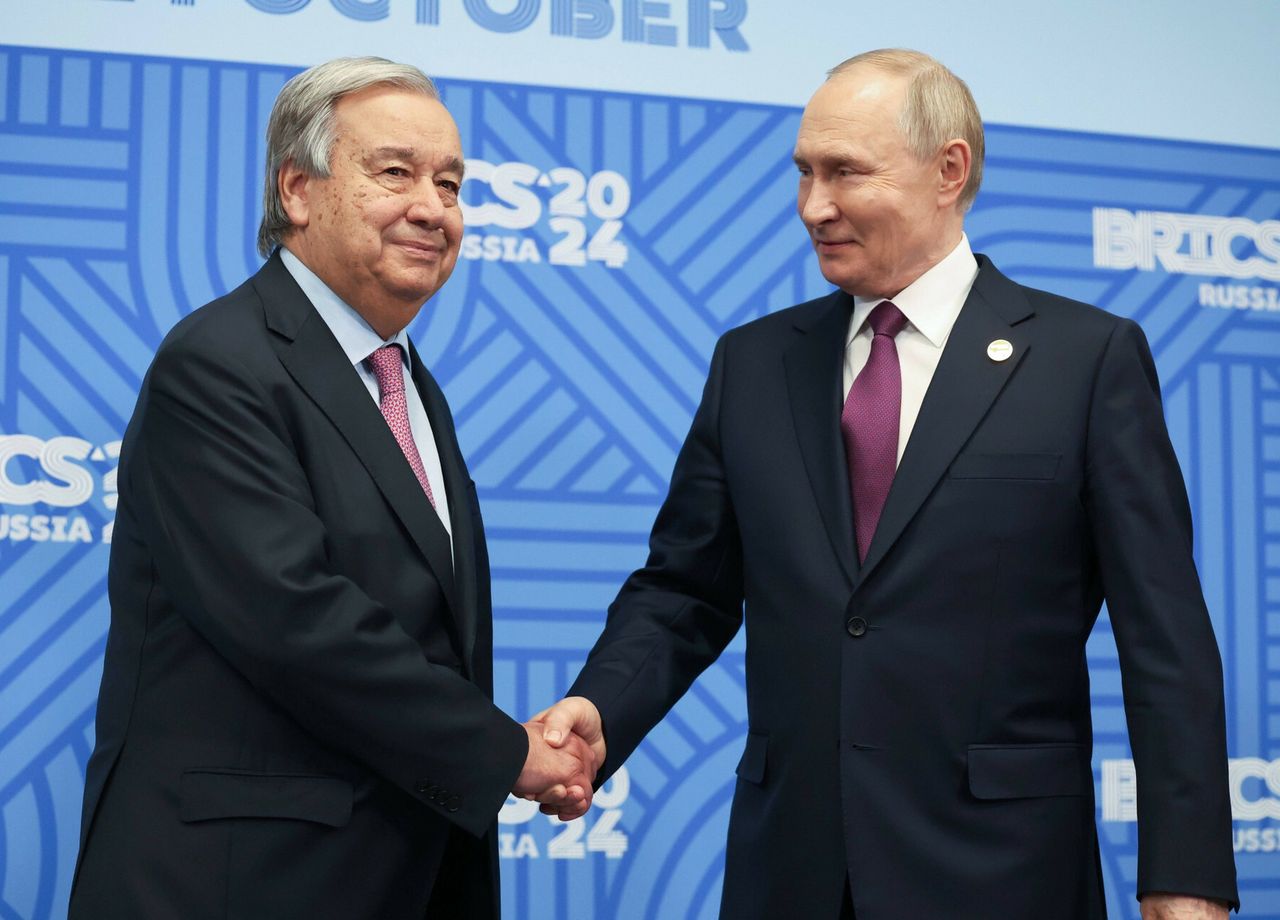 BRICS Summit. Antonio Guterres from the UN, Władimir Putin