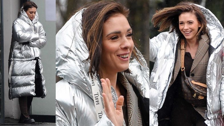 Srebrna Klaudia Halejcio na spotkaniu z koleżanką