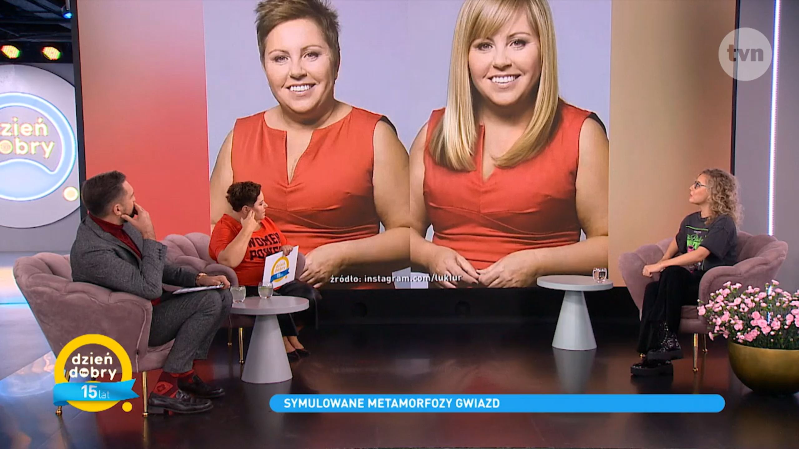 Dorota Wellman — przykład fryzury, 2020 rok