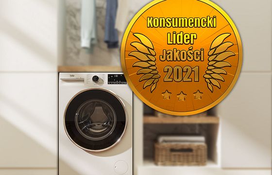 Pralki i chłodziarko-zamrażarki Beko wybrane Konsumenckim Liderem Jakości 2021