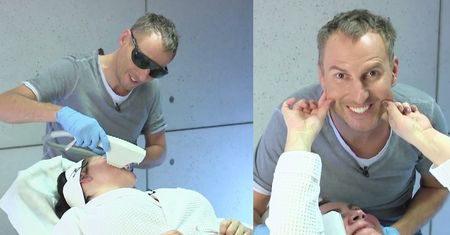 Gojdź leczy trądzik w "Dzień Dobry TVN": "Policzki pieką, ale uśmiech doktora Gojdzia leczy!"