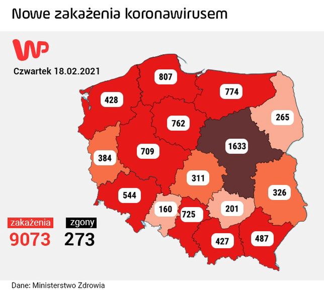 Koronawirus w Polsce. Najnowsze dane Ministerstwa Zdrowia [czwartek 18 lutego]