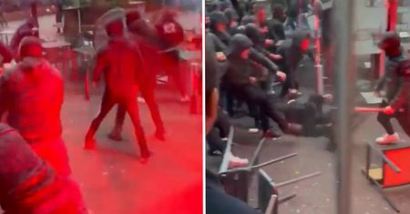 Brutalne starcie kiboli przed Ligą Mistrzów. Nagranie mrozi krew w żyłach