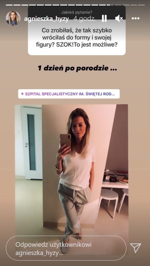Screen z InstaStories Hyży