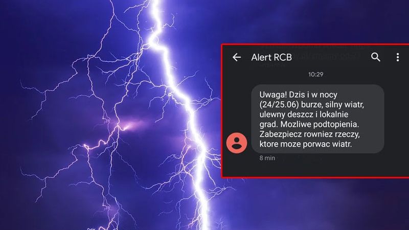 Mieszkańcy województwa lubelskiego otrzymali Alert RCB 24.06.2021