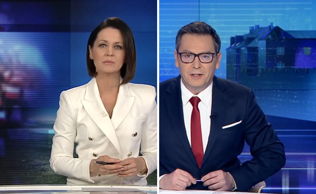 "Wiadomości" o TVN mówią dwa razy częściej niż "Fakty" wspominają TVP