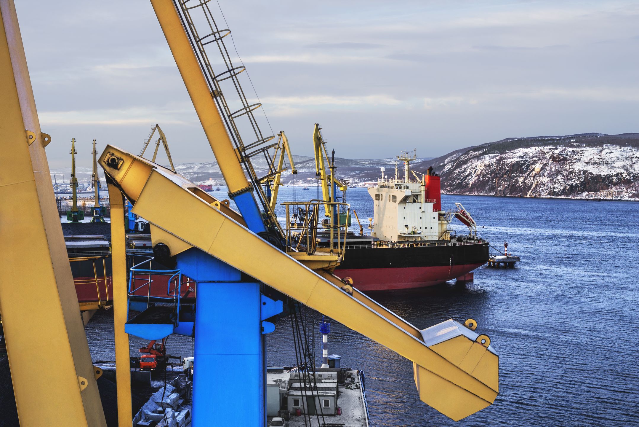 Rosyjski port w Murmańsku