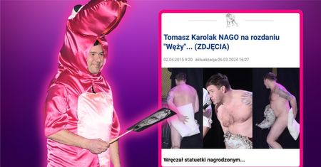 #10 lat temu na Pudelku: Tomasz Karolak "zrzucił skórę węża" i poprowadził galę nago