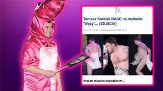 #10 lat temu na Pudelku: Tomasz Karolak "zrzucił skórę węża" i poprowadził galę nago